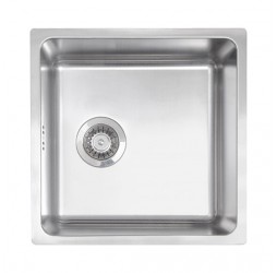 Deante Egeria сатин - мойка стальная 1 чаша, 440*440*200 мм + сифон SPACE SAVER