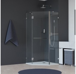 Душевой уголок, трапеция RGW HO-082 прозрачное cтекло цвет профиля 8 мм 350608288-11