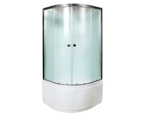 Душевая кабина AvaCan D511 AVA 110x110 без крыши, стекла матовые, профиль хром