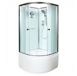 Душевая кабина Avacan D511 AVA 110x110 без крыши, стекла матовые, профиль хром