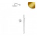Душевой набор, скрытого монтажа, с латунной душевой лейкой Ø250 мм и ручным душем Elo ручка тип 2 Leaf 167 722 2SR Sunrise
