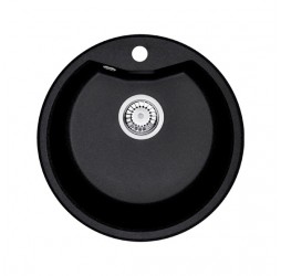 Deante Fiesta Solis графитовый металлик - мойка 1 чаша, 480*480*180 мм + сифон SPACE SAVER