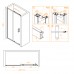 Раздвижная душевая дверь RGW CL-14-B 110*185 прозрачное стекло 5 мм 32091411-14