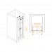 Распашная душевая дверь RGW PA-104 60*195 прозрачное стекло 6 мм 060810406-11
