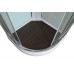 Душевая кабина Avacan A2010LED AVA 100x100 LED, стекла прозрачные, профиль хром