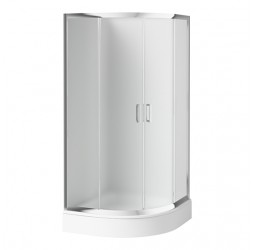 Deante Funkia Кабина полукруглая, стекло матовое, 80х80х185см