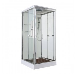 Душевая кабина Avacan V2010 AVA 100x100 стандарт, стекла прозрачные, профиль хром