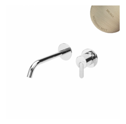 Смеситель для раковины скрытого монтажа Leaf 167 011 9MM Morning Mist (излив 200 мм)