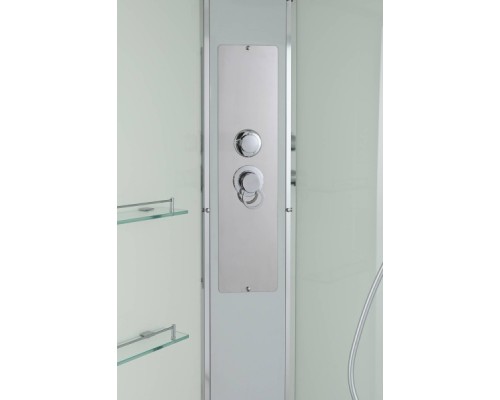Душевая кабина AvaCan EM3812RNT AVA 120x80 правая, без крыши, стека прозрачные, профиль хром