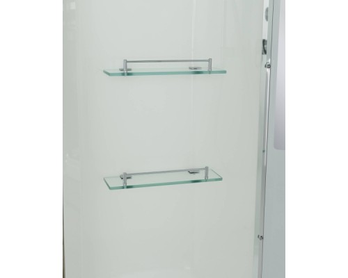 Душевая кабина Avacan EM5912LNT AVA 120x90 левая, без крыши, стекла прозрачные, профиль хром