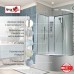 Душевая кабина Avacan EM5912LNT AVA 120x90 левая, без крыши, стекла прозрачные, профиль хром