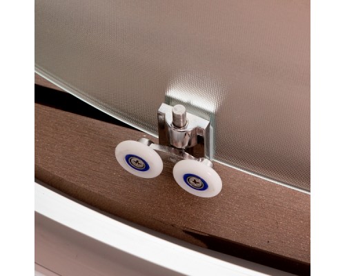 Душевая кабина Deto D09S LED стекла матовые, профиль хром