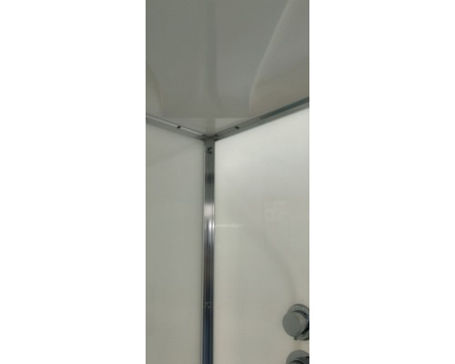 Душевая кабина Deto D09S LED стекла матовые, профиль хром