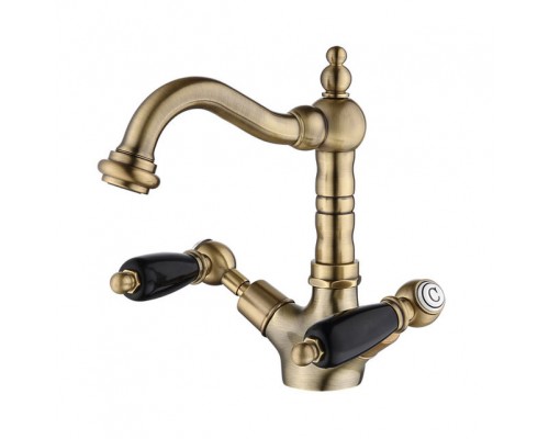 Смеситель для умывальника Caprigo Adria-classic Black Edition 03B-526-VOT