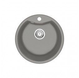Deante Fiesta Solis серый металлик - мойка 1 чаша, 480*480*180 мм + сифон SPACE SAVER
