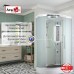 Душевая кабина Avacan EM2912RLED AVA 120x90 правая, LED, стекла матовые, профиль хром