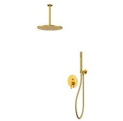 Система для душа скрытого монтажа WHITECROSS Y YSET12GLB (брашированное золото)