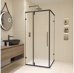 Душевой уголок RGW Classic CL-035-B 350903599-14, 90 х 90 см, стекло прозрачное, профиль черный