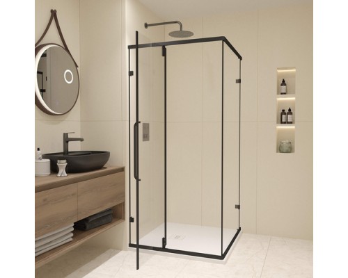 Душевой уголок RGW Classic CL-035-B 350903599-24, 90 х 90 см, стекло матовое, профиль черный
