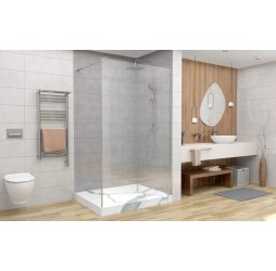 Душевая перегородка Avacan MC110 AVA 110x200 стекла прозрачные, профиль хром