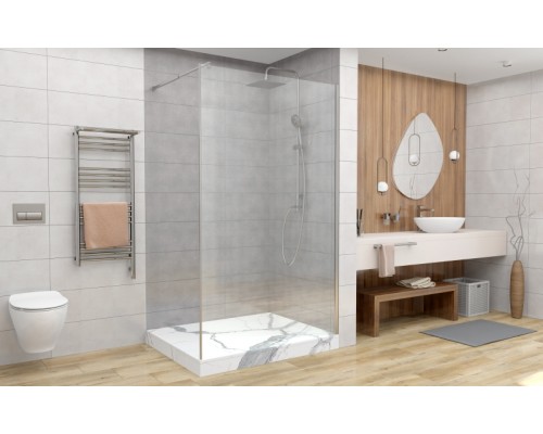 Душевая перегородка Avacan MC110 AVA 110x200 стекла прозрачные, профиль хром