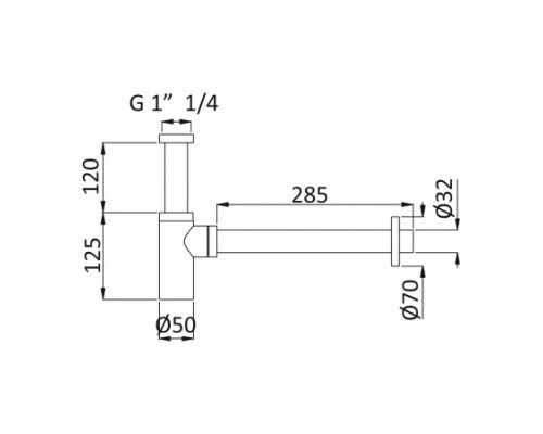 Сифон 1 1/4  - Elo 137 000 1NS Night Sky