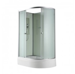 Душевая кабина Avacan D3012LN AVA 120x80 левая, без крыши, стекла матовые, профиль хром