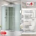 Душевая кабина AvaCan D3012LN AVA 120x80 левая, без крыши, стекла матовые, профиль хром