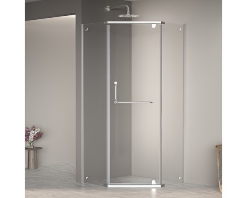 Душевой уголок, трапеция RGW PA-081 прозрачное cтекло цвет профиля 6 мм 35088188-11