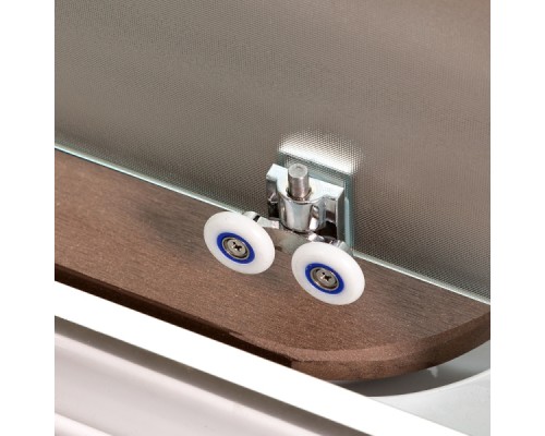 Душевая кабина AvaCan D011 AVA 110x110 без крыши, стекла матовые, профиль хром
