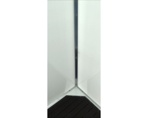 Душевая кабина AvaCan D011 AVA 110x110 без крыши, стекла матовые, профиль хром