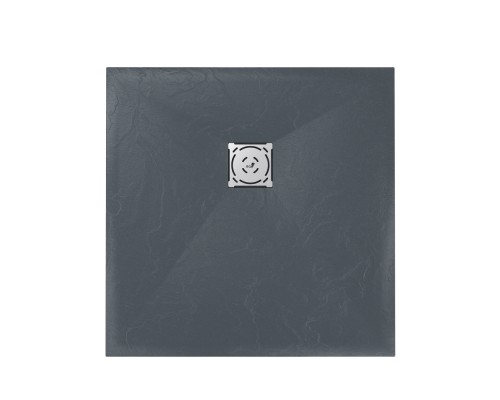 Душевой поддон квадратный RGW ST-G графит \ серый искусственный камень cерия Stone Tray (90*90*2,5) 16152099-02