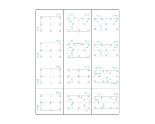 Душевой поддон прямоугольный RGW GWS-21 белый литьевой мрамор cерия GWS (90*100*3,5) 03150290-01