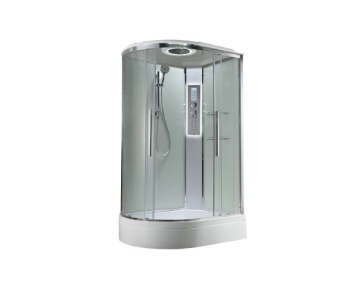 Душевая кабина AvaCan EM3912RLEDT AVA 120x90 правая, LED, стекла прозрачные, профиль хром