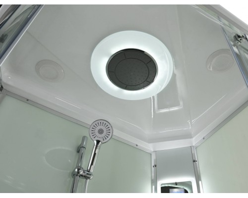Душевая кабина AvaCan EM3912RLEDT AVA 120x90 правая, LED, стекла прозрачные, профиль хром