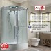 Душевая кабина AvaCan EM3912RLEDT AVA 120x90 правая, LED, стекла прозрачные, профиль хром