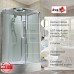 Душевая кабина AvaCan EM3912RLEDT AVA 120x90 правая, LED, стекла прозрачные, профиль хром