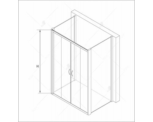 Душевой уголок RGW PA-41 P (PA-11 + 2Z-050-2)
