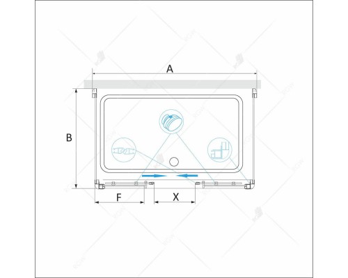 Душевой уголок RGW PA-41 P (PA-11 + 2Z-050-2)