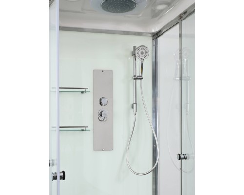 Душевая кабина AvaCan V2080 AVA 80x80 стандарт, стекла прозрачные, профиль хром