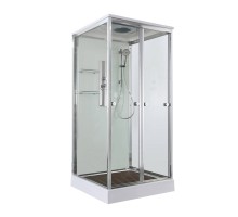 Душевая кабина Avacan V2080 AVA 80x80 стандарт, стекла прозрачные, профиль хром
