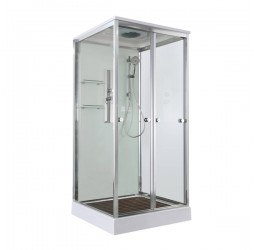 Душевая кабина Avacan V2080 AVA 80x80 стандарт, стекла прозрачные, профиль хром