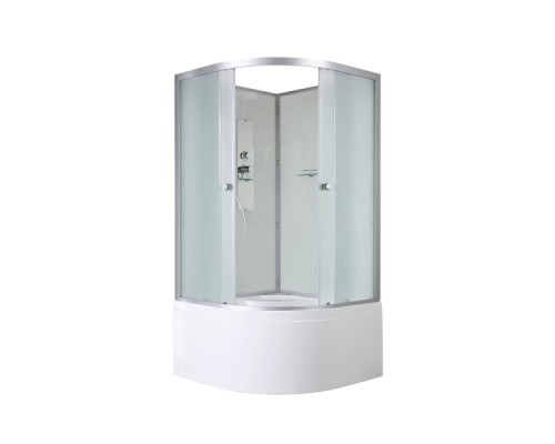 Душевая кабина Avacan D5090N AVA 90x90 без крыши, стекла матовые, профиль хром