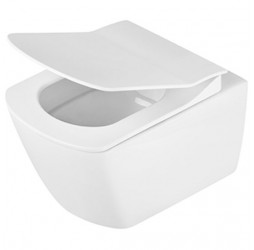 Deante Anemon Zero Унитаз подвесной безободковый с крышкой, белый
