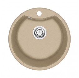Deante Fiesta Solis песочный - мойка 1 чаша, 480*480*180 мм + сифон SPACE SAVER