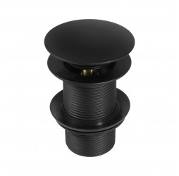 Deante Click-Clack Пробка круглая без перелива для раковины, черная