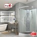 Душевая кабина AvaCan EM2090NT AVA 90x90 без крыши, стекла прозрачные, профиль хром