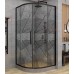 Душевой уголок Avacan HB 120 AVA 120x120 стекла с рисунком, профиль черный