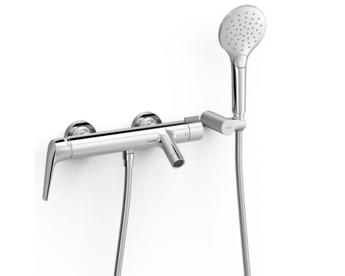 28117001 TRES FUJI Смеситель для ванны однорычажный с душ комплектом