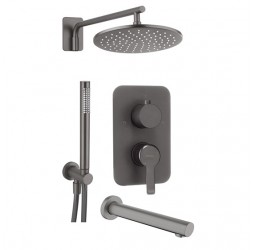 Deante Душевая система 3-х функциональная скрытого монтажа, титан